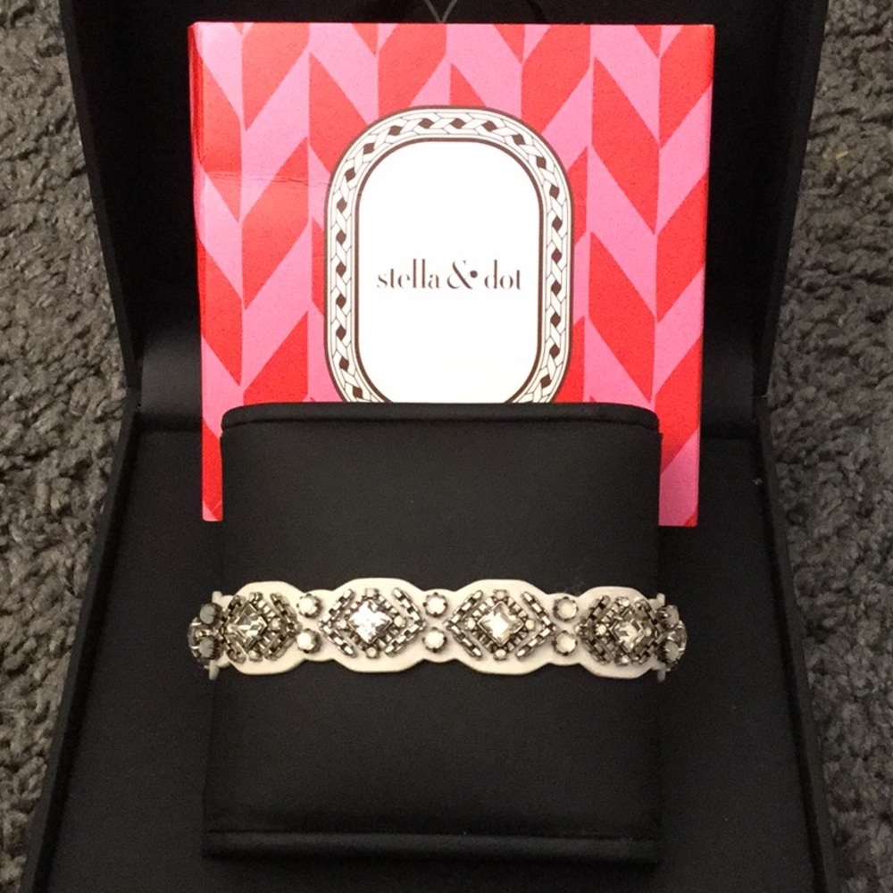 Stella & Dot Chiara Embroidered Bracelet.